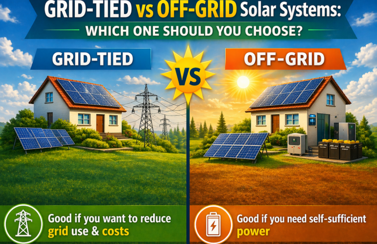 Grid-Tied vs Off-Grid Solar Systems: Which One Should You Choose?